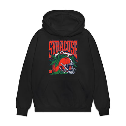 Syracuse - NCAA Football : Kardiear Shepherd - Vintage Helmet Premium Hooded Sweatshirt-0