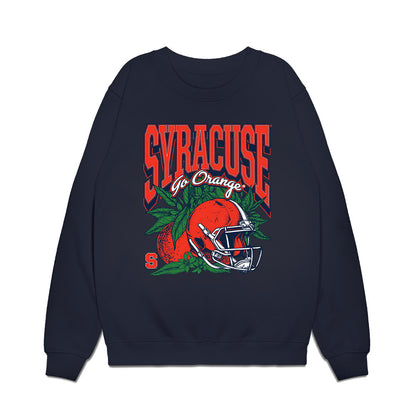 Syracuse - NCAA Football : Carter Bashir - Vintage Helmet Premium Crewneck Sweatshirt-0