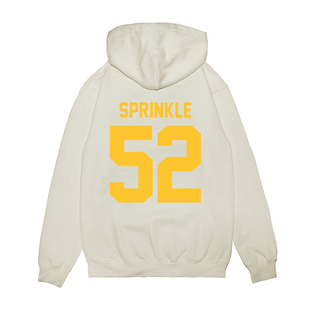 LSU - NCAA Football : Jaquan Sprinkle - Vintage Helmet Premium Hooded Sweatshirt-1