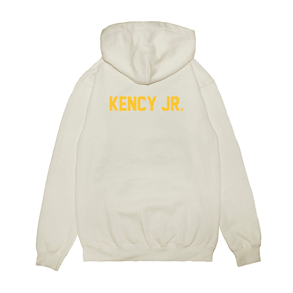 LSU - NCAA Football : David Kency Jr. - Vintage Helmet Premium Hooded Sweatshirt-1