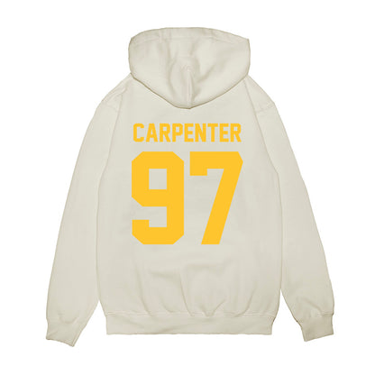 LSU - NCAA Football : Dylan Carpenter - Vintage Helmet Premium Hooded Sweatshirt-1
