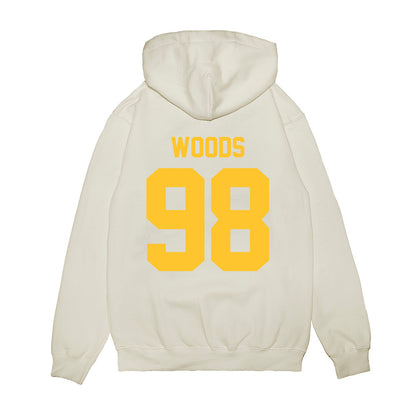 LSU - NCAA Football : Achilles Woods - Vintage Helmet Premium Hooded Sweatshirt-1