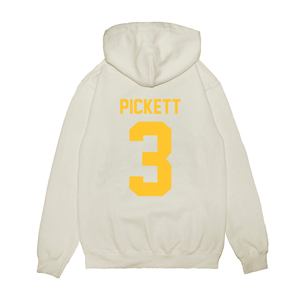 LSU - NCAA Football : DJ Pickett - Vintage Helmet Premium Hooded Sweatshirt-1