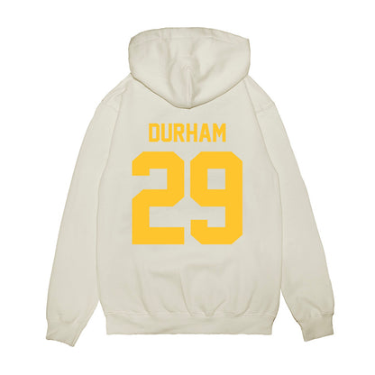 LSU - NCAA Football : Caden Durham - Vintage Helmet Premium Hooded Sweatshirt-1