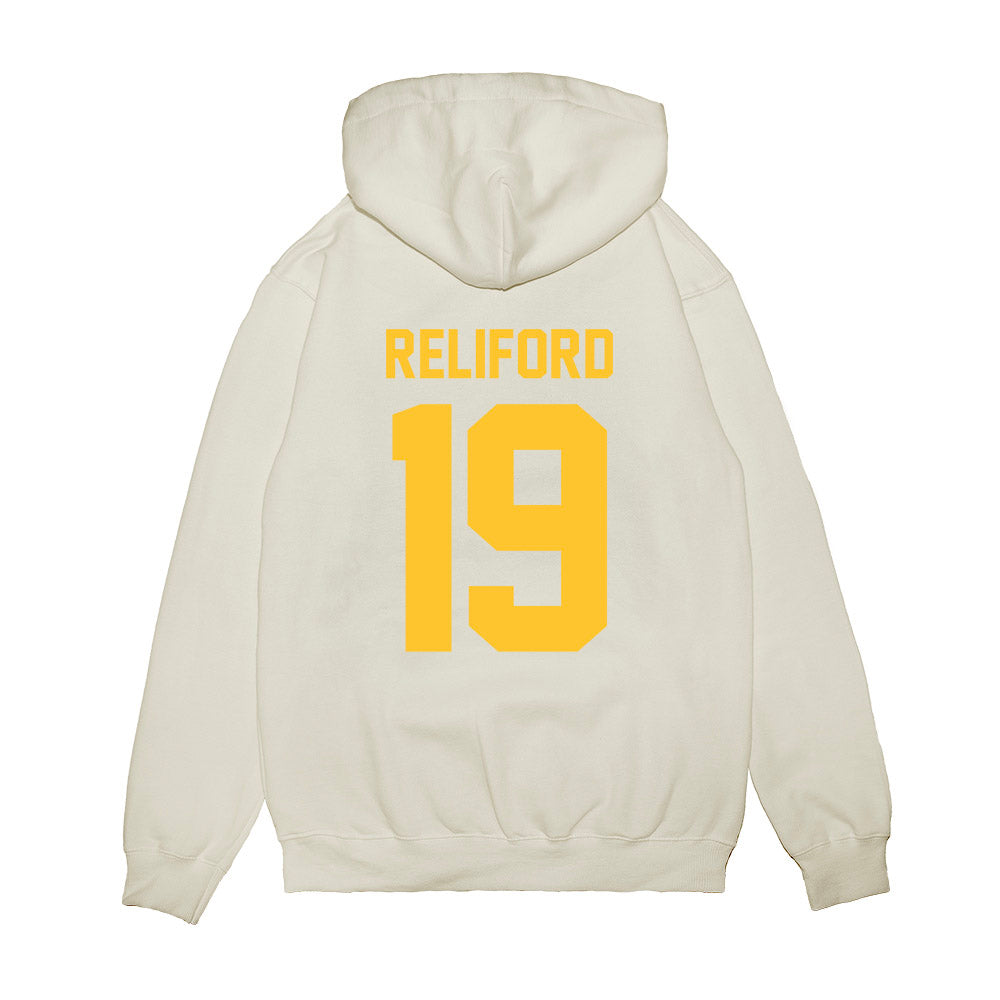 LSU - NCAA Football : Gabriel Reliford - Vintage Helmet Premium Hooded Sweatshirt-1