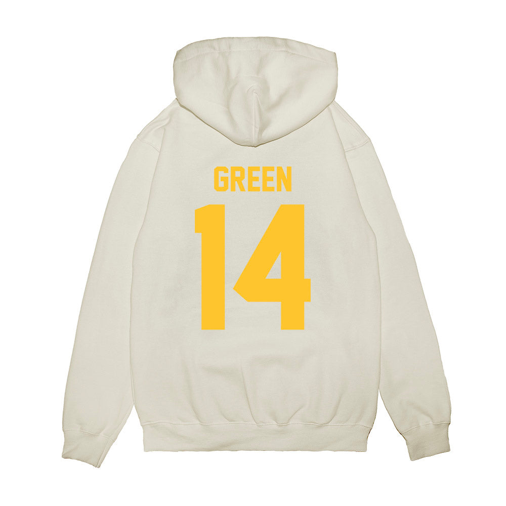 LSU - NCAA Football : Trey'Dez Green - Vintage Helmet Premium Hooded Sweatshirt-1
