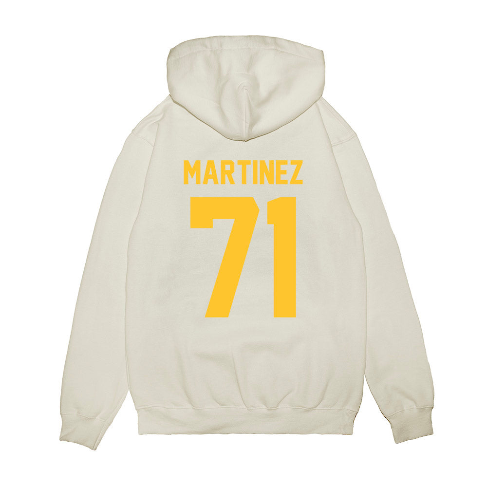 LSU - NCAA Football : Brysten Martinez - Vintage Helmet Premium Hooded Sweatshirt-1