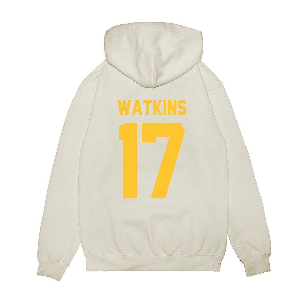 LSU - NCAA Football : Winston Watkins - Vintage Helmet Premium Hooded Sweatshirt-1