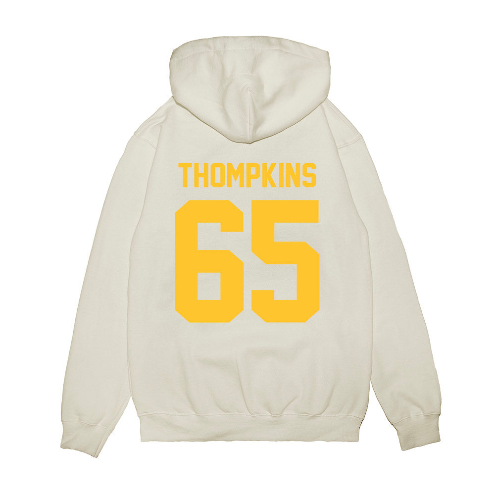 LSU - NCAA Football : Sean Thompkins - Vintage Helmet Premium Hooded Sweatshirt-1