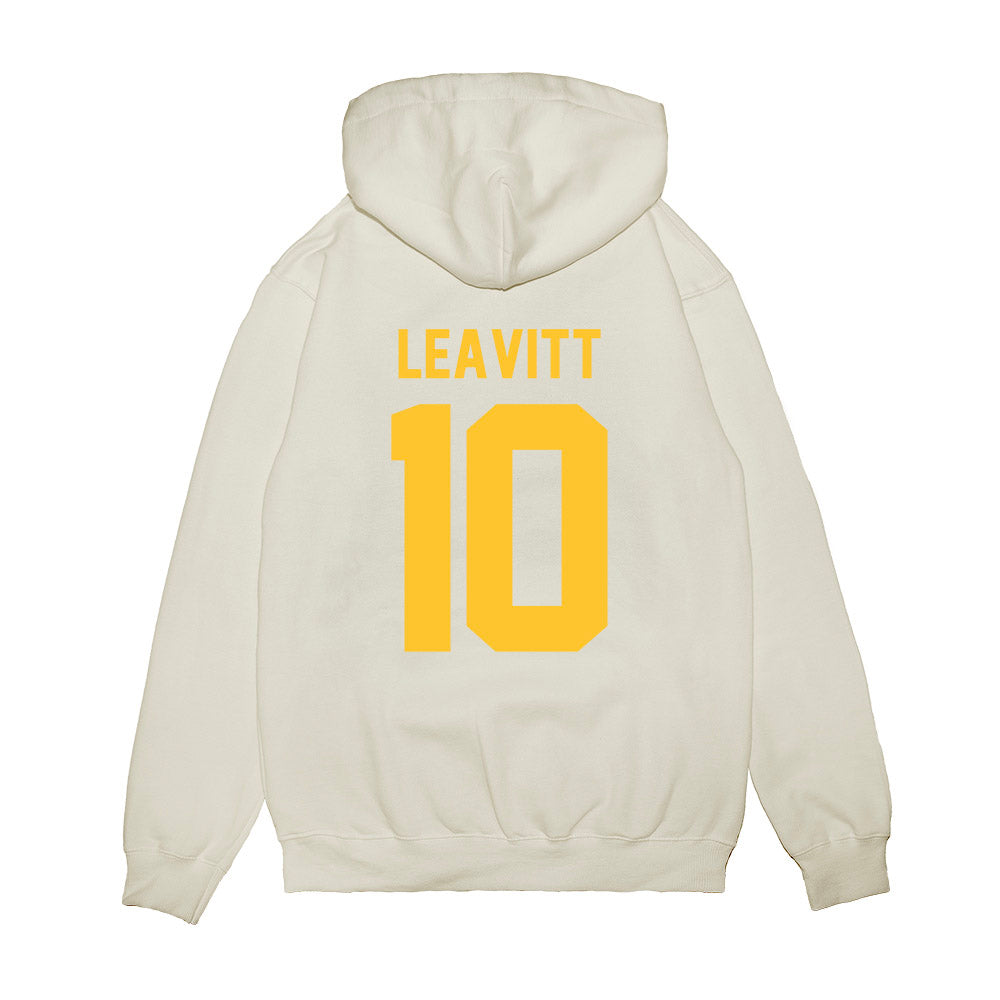 LSU - NCAA Football : Sam Leavitt - Vintage Helmet Premium Hooded Sweatshirt-1