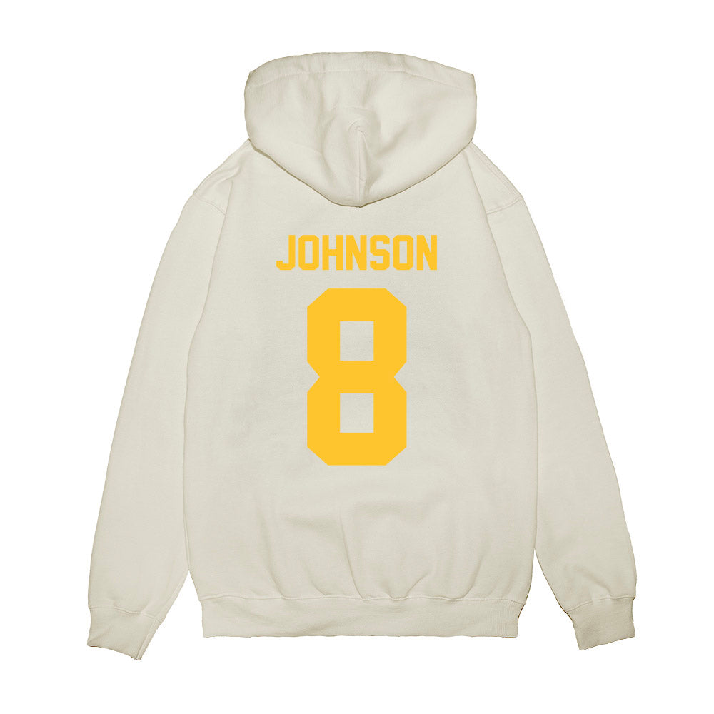 LSU - NCAA Football : Jujuan Johnson - Vintage Helmet Premium Hooded Sweatshirt-1