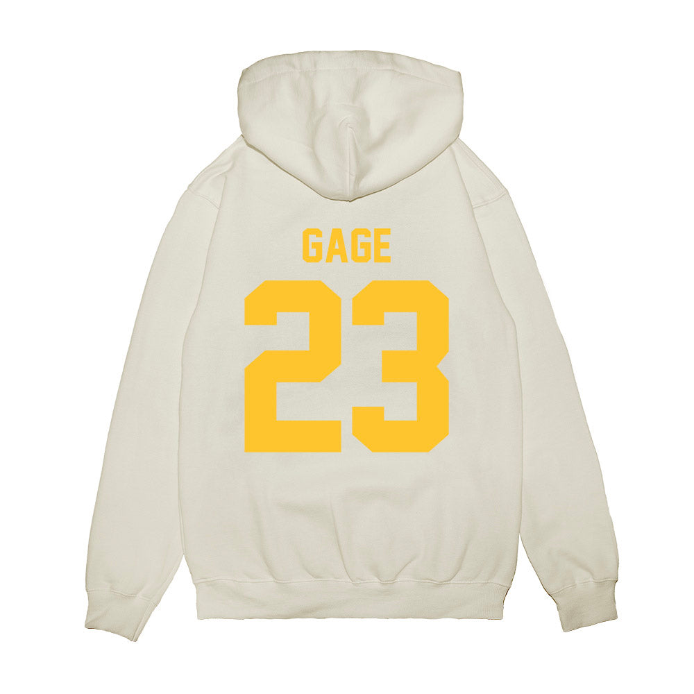 LSU - NCAA Football : Stacy Gage - Vintage Helmet Premium Hooded Sweatshirt-1