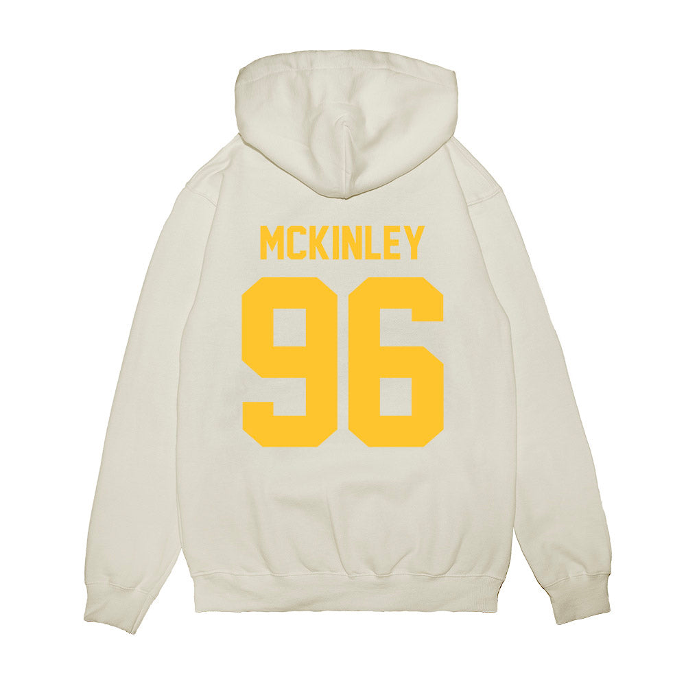 LSU - NCAA Football : Dominick McKinley - Vintage Helmet Premium Hooded Sweatshirt-1