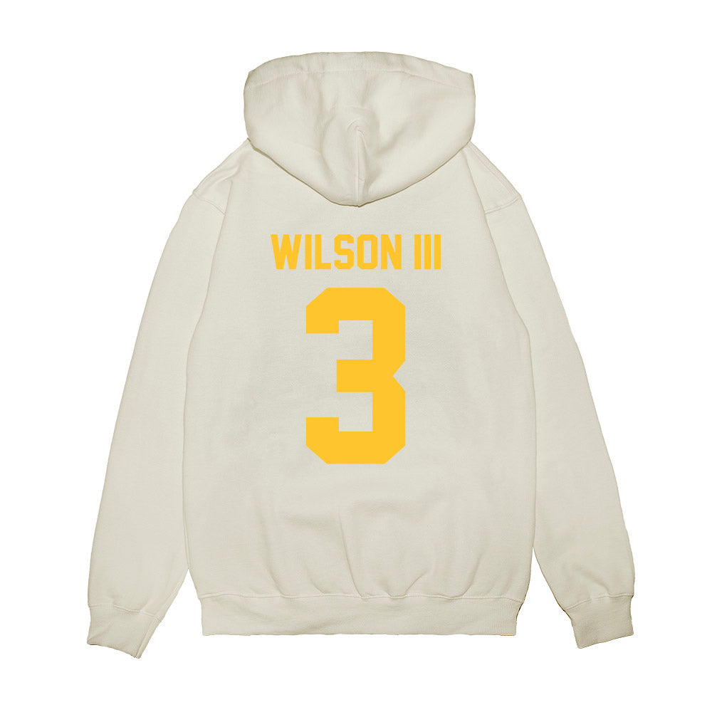LSU - NCAA Football : Eugene Wilson III - Vintage Helmet Premium Hooded Sweatshirt-1