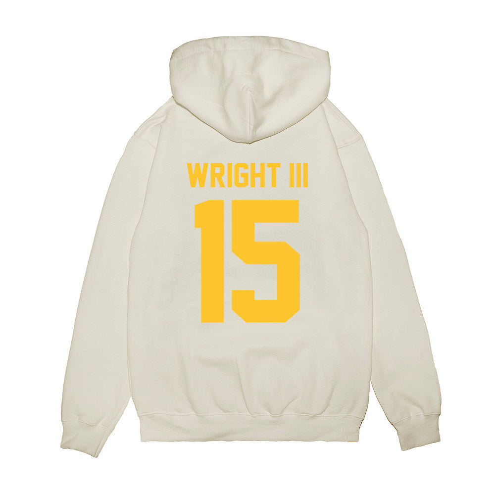 LSU - NCAA Football : Phillip Wright III - Vintage Helmet Premium Hooded Sweatshirt-1