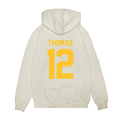 LSU - NCAA Football : Malachi Thomas - Vintage Helmet Premium Hooded Sweatshirt-1