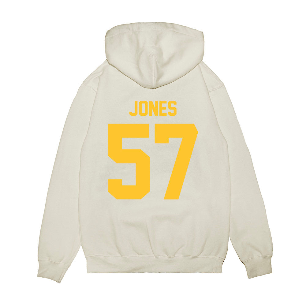 LSU - NCAA Football : Jakolby Jones - Vintage Helmet Premium Hooded Sweatshirt-1