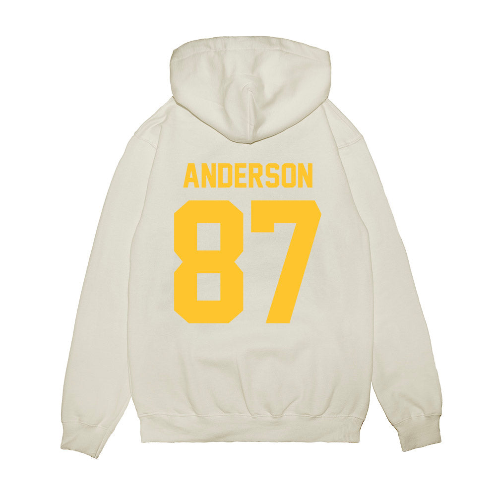LSU - NCAA Football : JC Anderson - Vintage Helmet Premium Hooded Sweatshirt-1