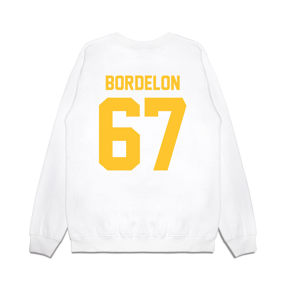 LSU - NCAA Football : Bo Bordelon - Vintage Helmet Premium Crewneck Sweatshirt-1