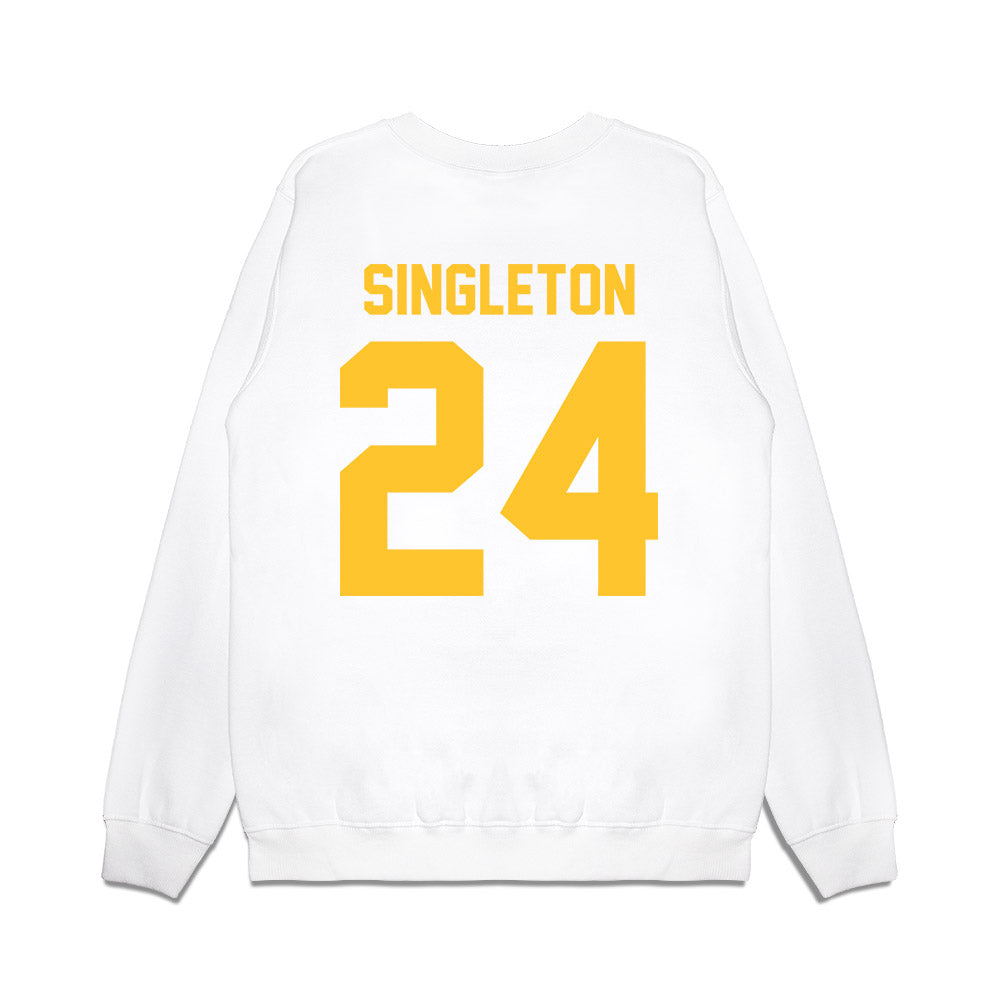 LSU - NCAA Football : Tylen Singleton - Vintage Helmet Premium Crewneck Sweatshirt-1