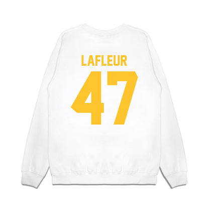 LSU - NCAA Football : JD LaFleur - Vintage Helmet Premium Crewneck Sweatshirt-1