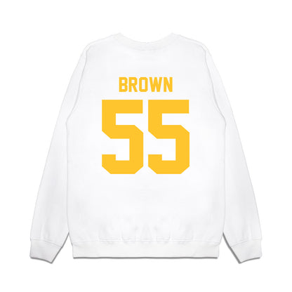 LSU - NCAA Football : Lamar Brown - Vintage Helmet Premium Crewneck Sweatshirt-1