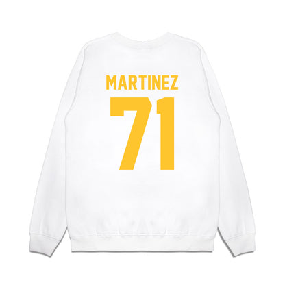 LSU - NCAA Football : Brysten Martinez - Vintage Helmet Premium Crewneck Sweatshirt-1
