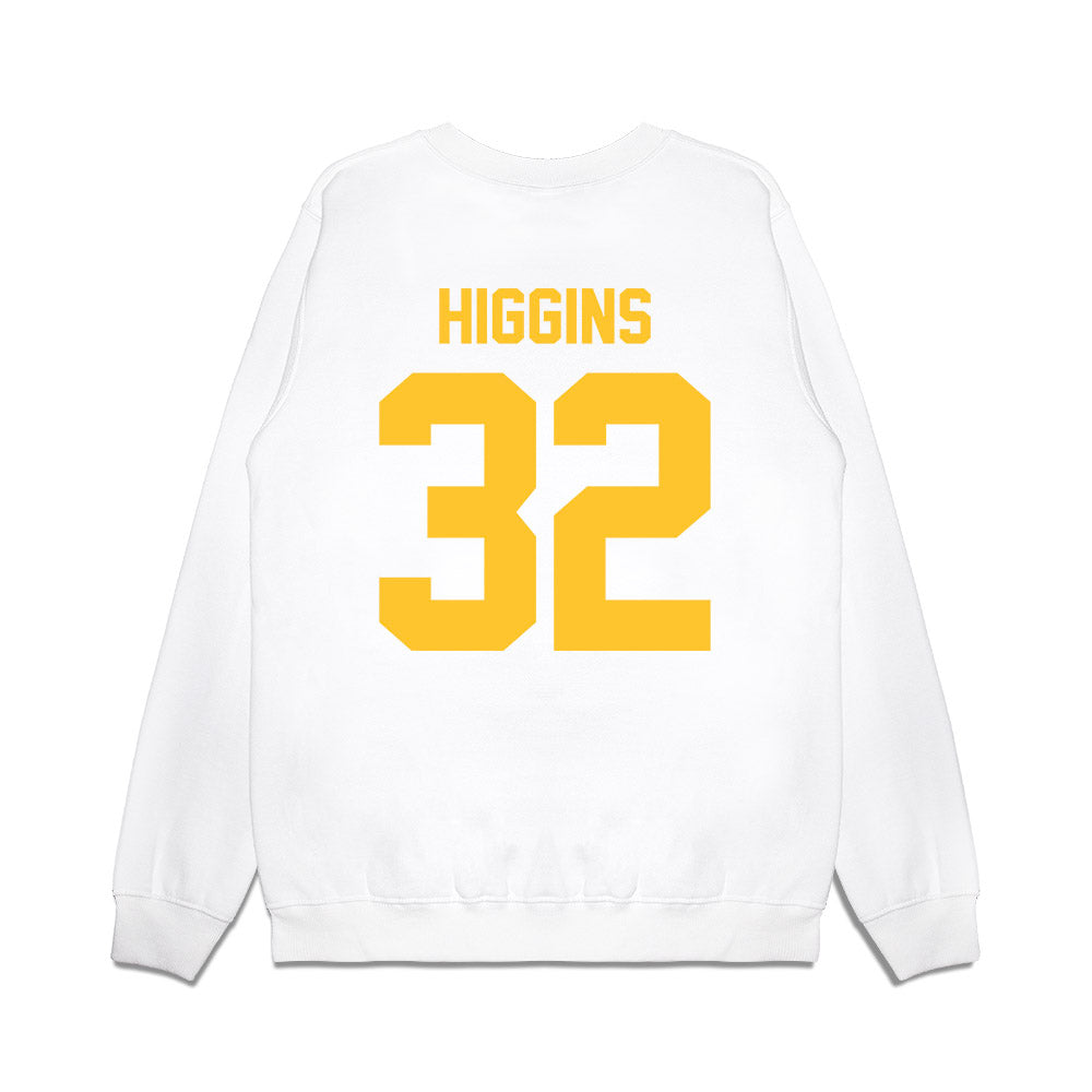 LSU - NCAA Football : Gavin Higgins - Vintage Helmet Premium Crewneck Sweatshirt-1