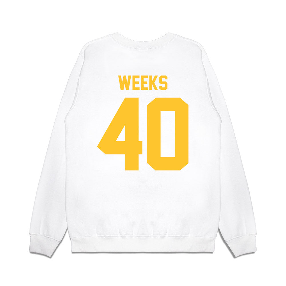 LSU - NCAA Football : Whit Weeks - Vintage Helmet Premium Crewneck Sweatshirt-1