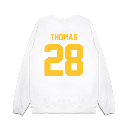 LSU - NCAA Football : Jhase Thomas - Vintage Helmet Premium Crewneck Sweatshirt-1