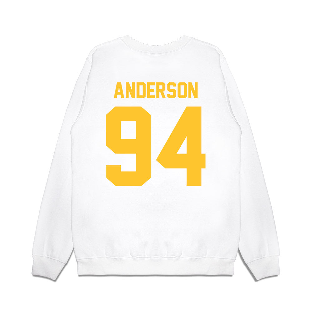 LSU - NCAA Football : Richard Anderson - Vintage Helmet Premium Crewneck Sweatshirt-1