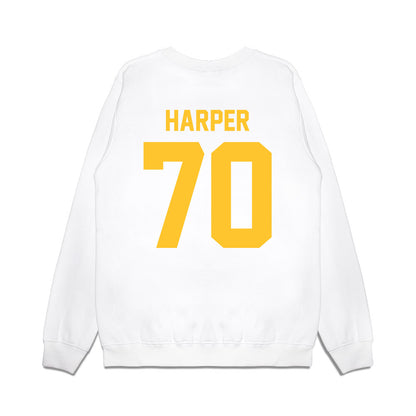 LSU - NCAA Football : Devin Harper - Vintage Helmet Premium Crewneck Sweatshirt-1