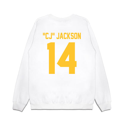 LSU - NCAA Football : Christopher "CJ" Jackson - Vintage Helmet Premium Crewneck Sweatshirt-1
