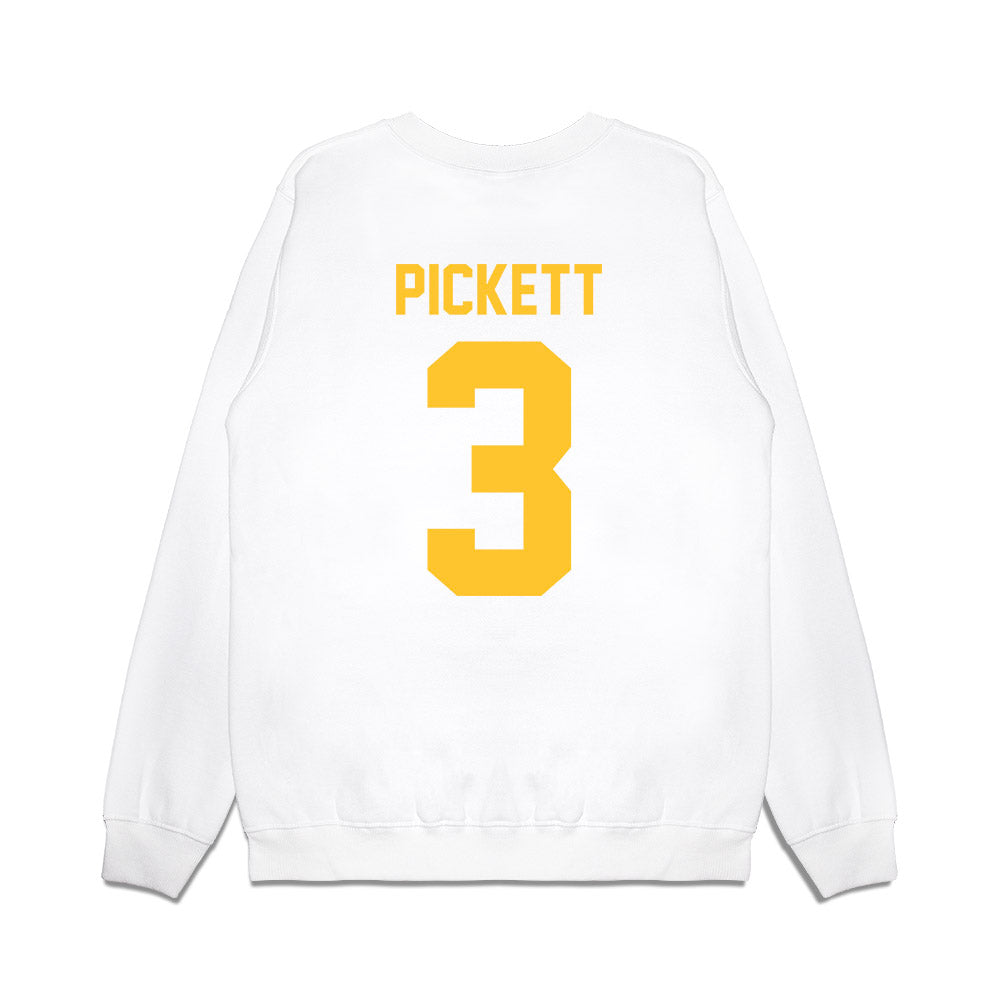 LSU - NCAA Football : DJ Pickett - Vintage Helmet Premium Crewneck Sweatshirt-1