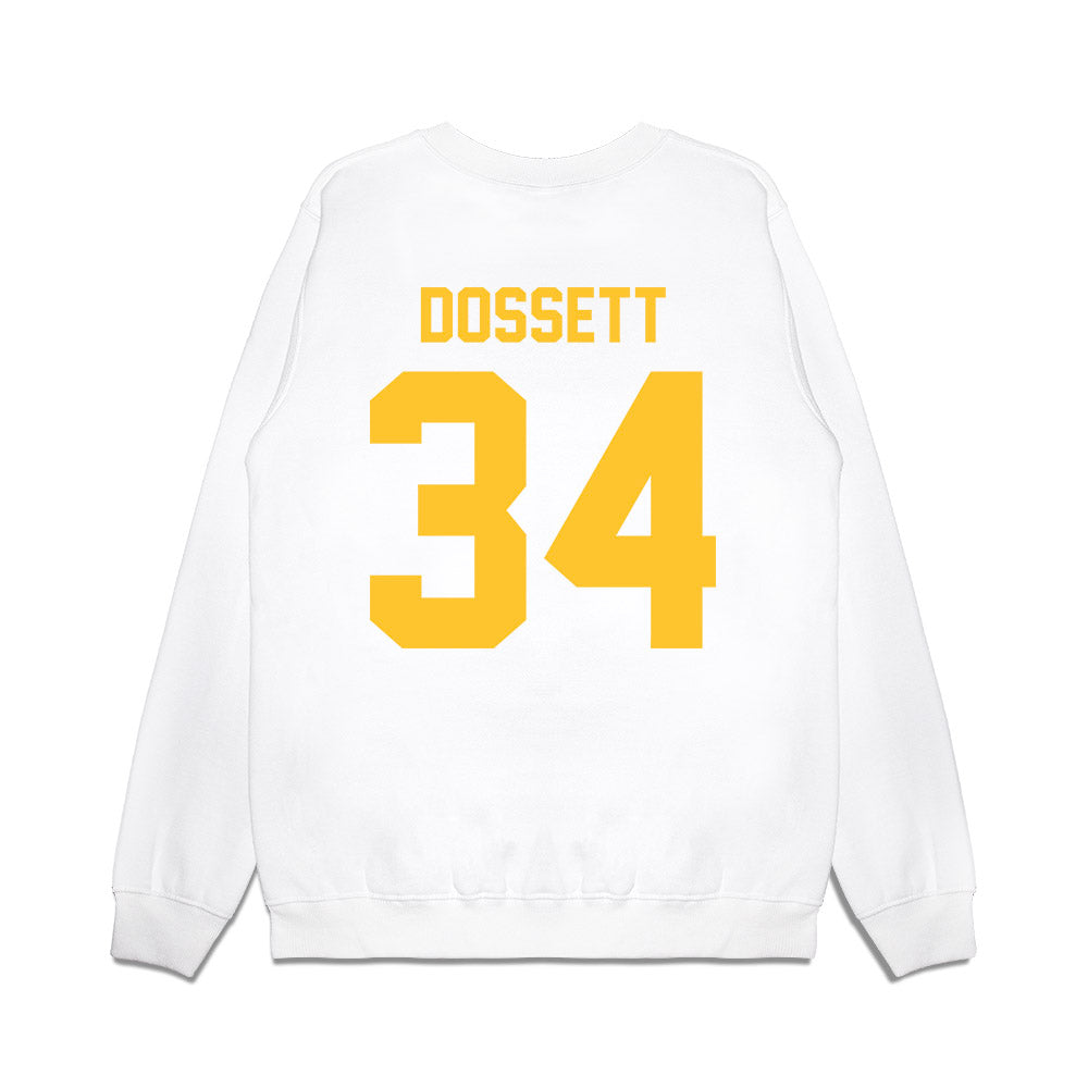 LSU - NCAA Football : Mason Dossett - Vintage Helmet Premium Crewneck Sweatshirt-1