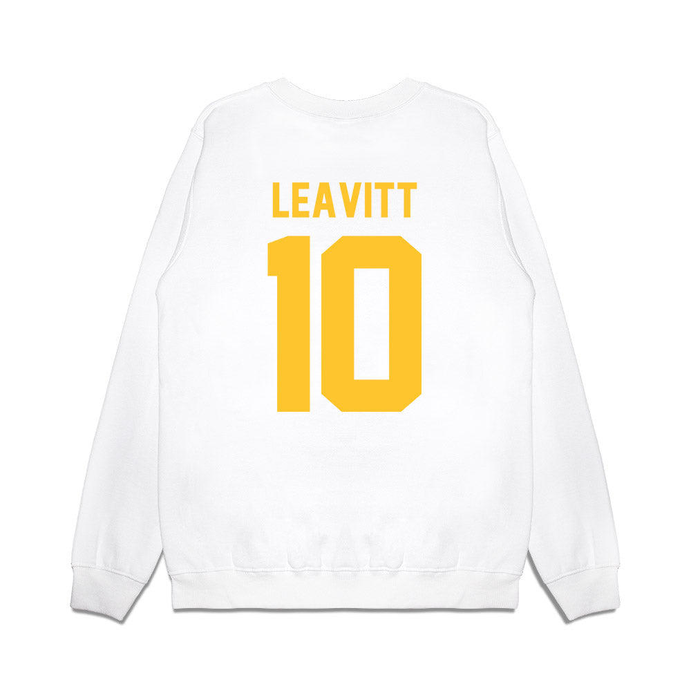 LSU - NCAA Football : Sam Leavitt - Vintage Helmet Premium Crewneck Sweatshirt-1