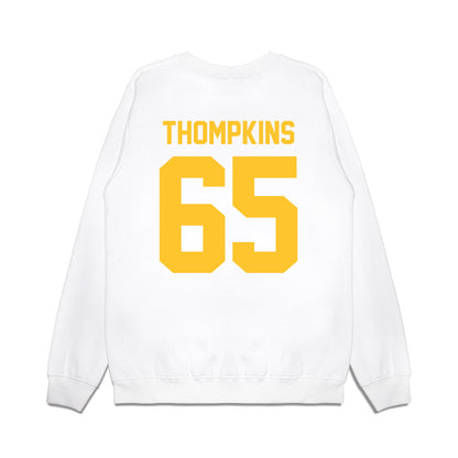 LSU - NCAA Football : Sean Thompkins - Vintage Helmet Premium Crewneck Sweatshirt-1