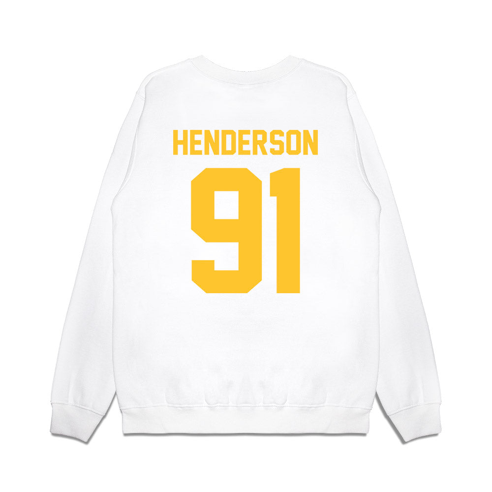 LSU - NCAA Football : Trenton Henderson - Vintage Helmet Premium Crewneck Sweatshirt-1