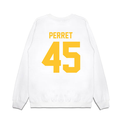 LSU - NCAA Football : Sean Perret - Vintage Helmet Premium Crewneck Sweatshirt-1