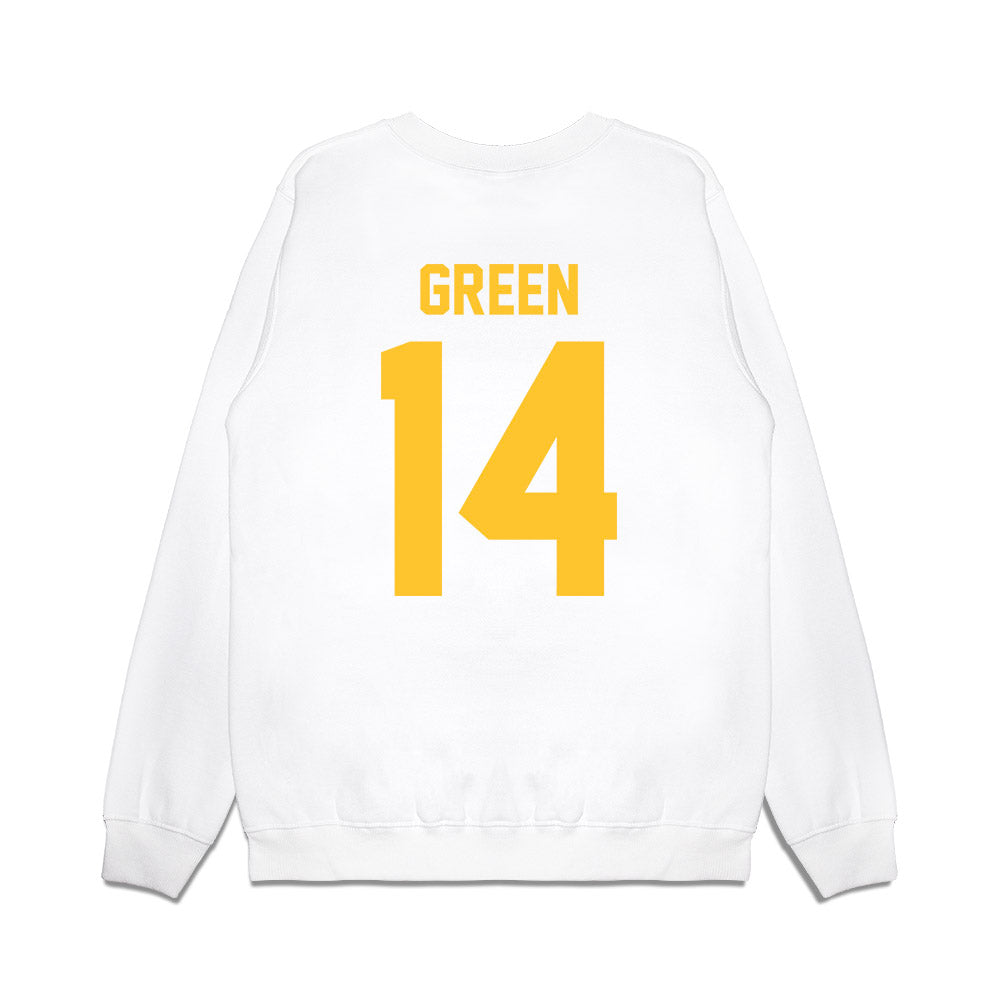 LSU - NCAA Football : Trey'Dez Green - Vintage Helmet Premium Crewneck Sweatshirt-1