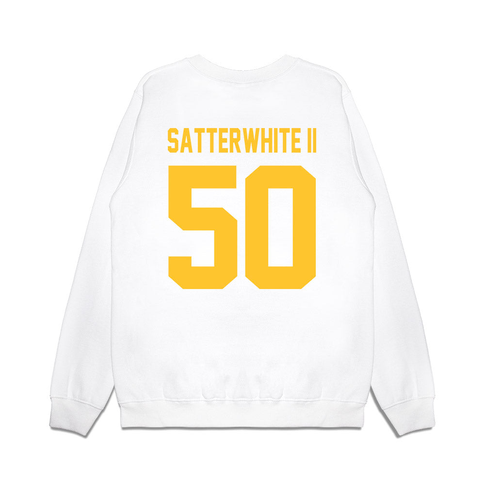 LSU - NCAA Football : William Satterwhite II - Vintage Helmet Premium Crewneck Sweatshirt-1