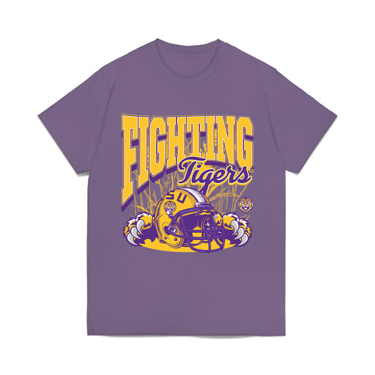 LSU - NCAA Football : Cayden Jones - Vintage Helmet Comfort Colors T-Shirt-0