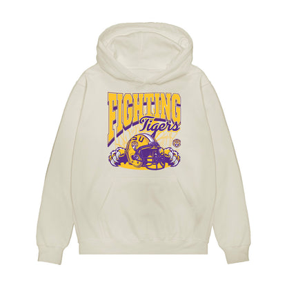 LSU - NCAA Football : Dylan Carpenter - Vintage Helmet Premium Hooded Sweatshirt-0