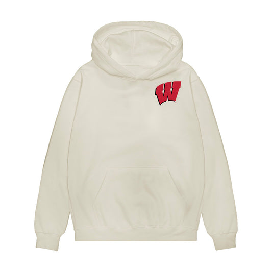 Wisconsin - NCAA Women's Volleyball : Mimi Colyer - Collage Premium Hooded Sweatshirt-0