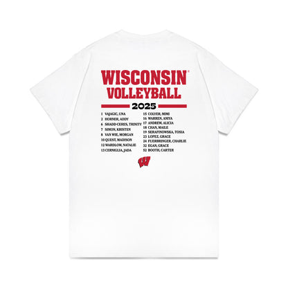 Wisconsin - NCAA Women's Volleyball : - Comfort Colors T-Shirt-1