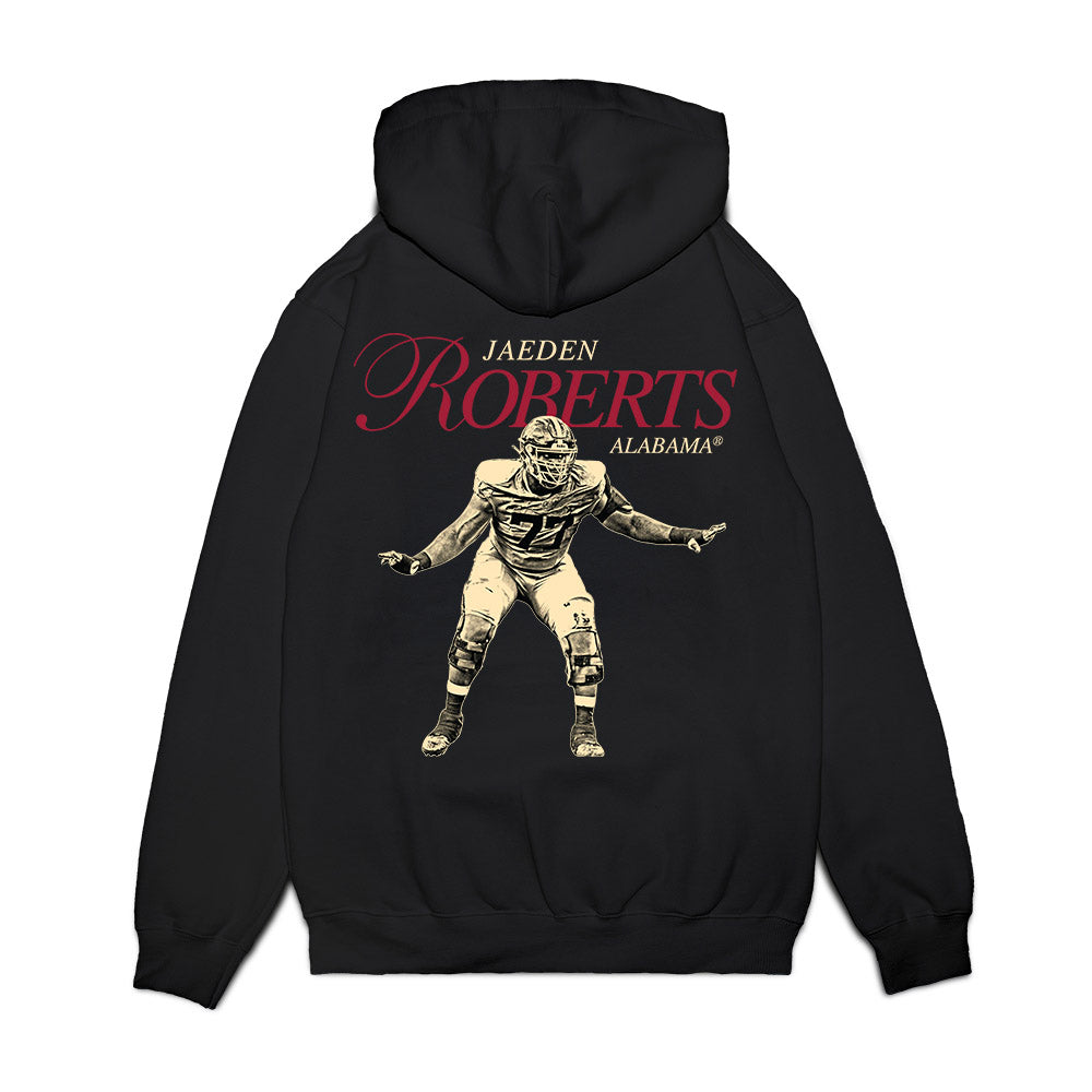 Alabama - NCAA Football : Jaeden Roberts - Premium Hooded Sweatshirt-1