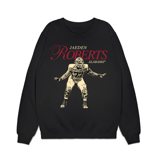 Alabama - NCAA Football : Jaeden Roberts - Premium Crewneck Sweatshirt-0