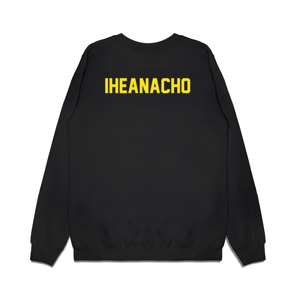Oregon - NCAA Football : Immanuel Iheanacho - Vintage Helmet Premium Crewneck Sweatshirt-1