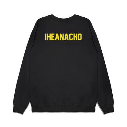 Oregon - NCAA Football : Immanuel Iheanacho - Vintage Helmet Premium Crewneck Sweatshirt-1