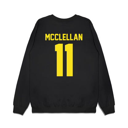 Oregon - NCAA Football : Jeremiah Mcclellan - Vintage Helmet Premium Crewneck Sweatshirt-1